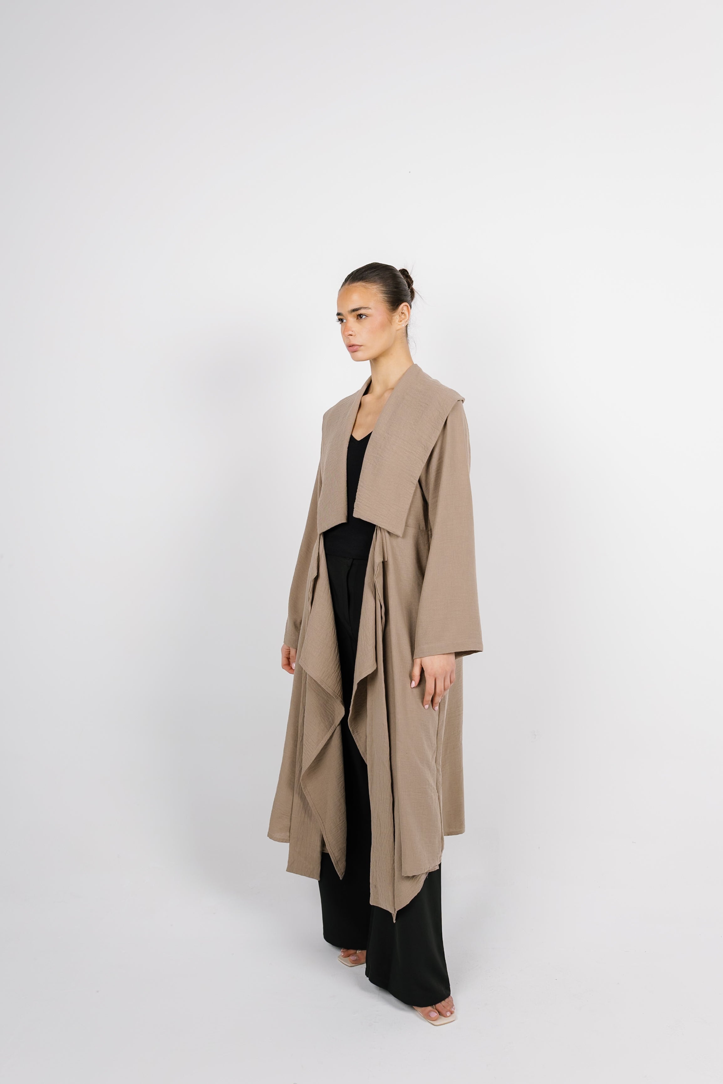 Sway Wrap Shirt - Coffee