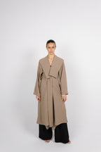 Sway Wrap Shirt - Coffee