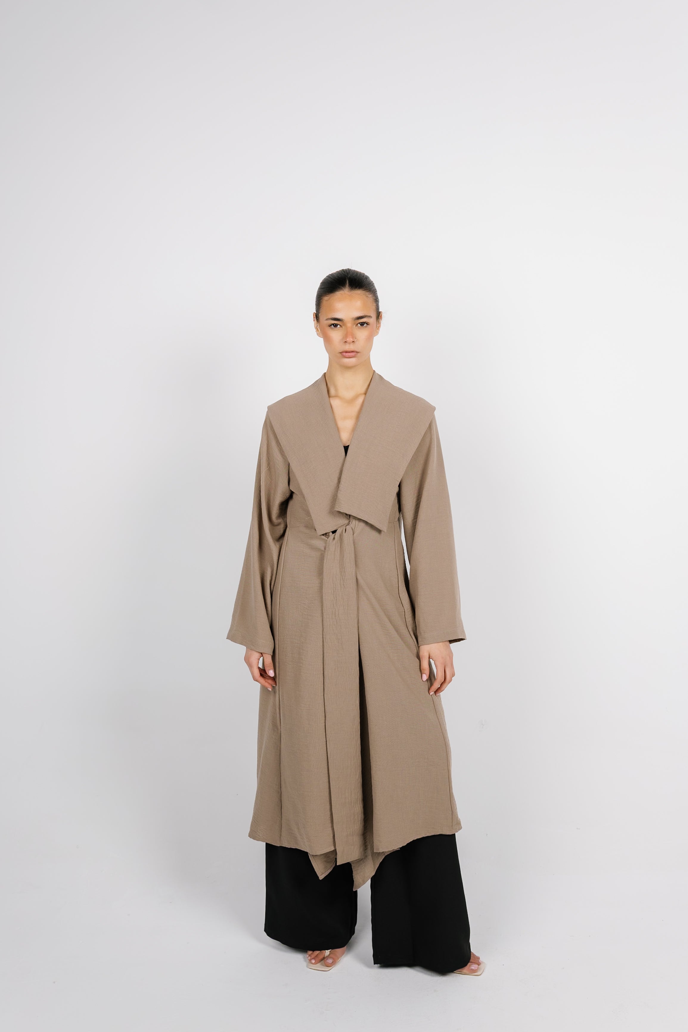 Sway Wrap Shirt - Coffee