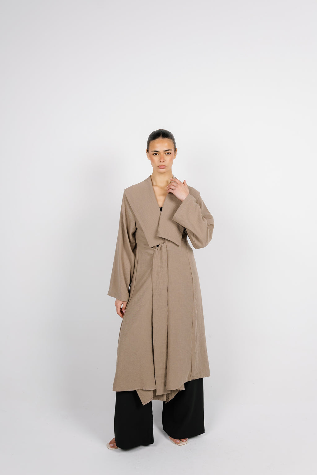 Sway Wrap Shirt - Coffee