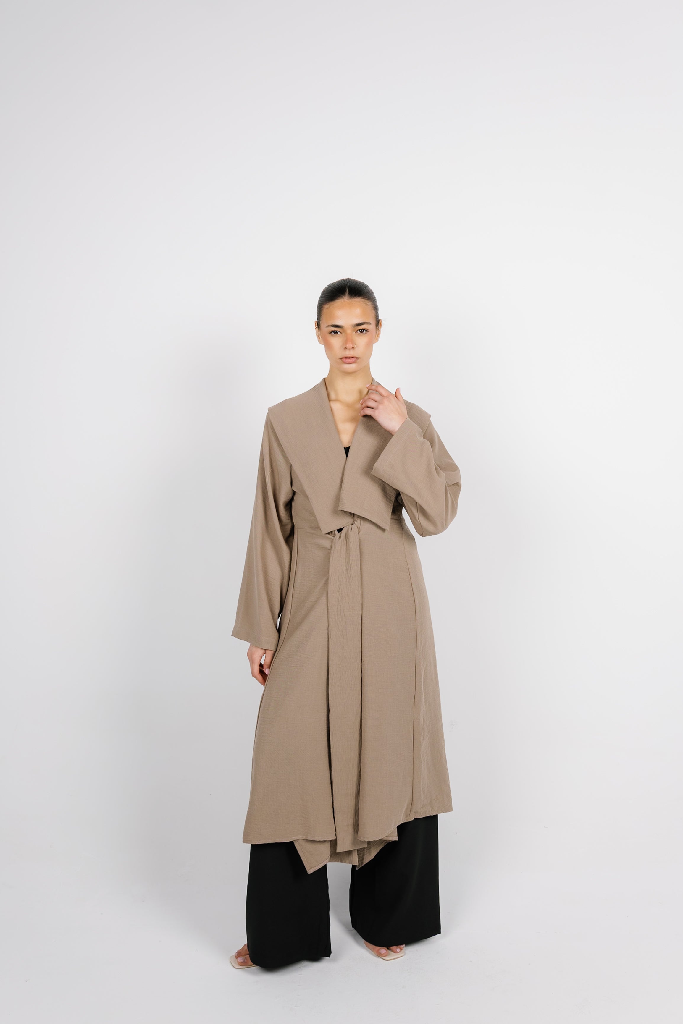 Sway Wrap Shirt - Coffee