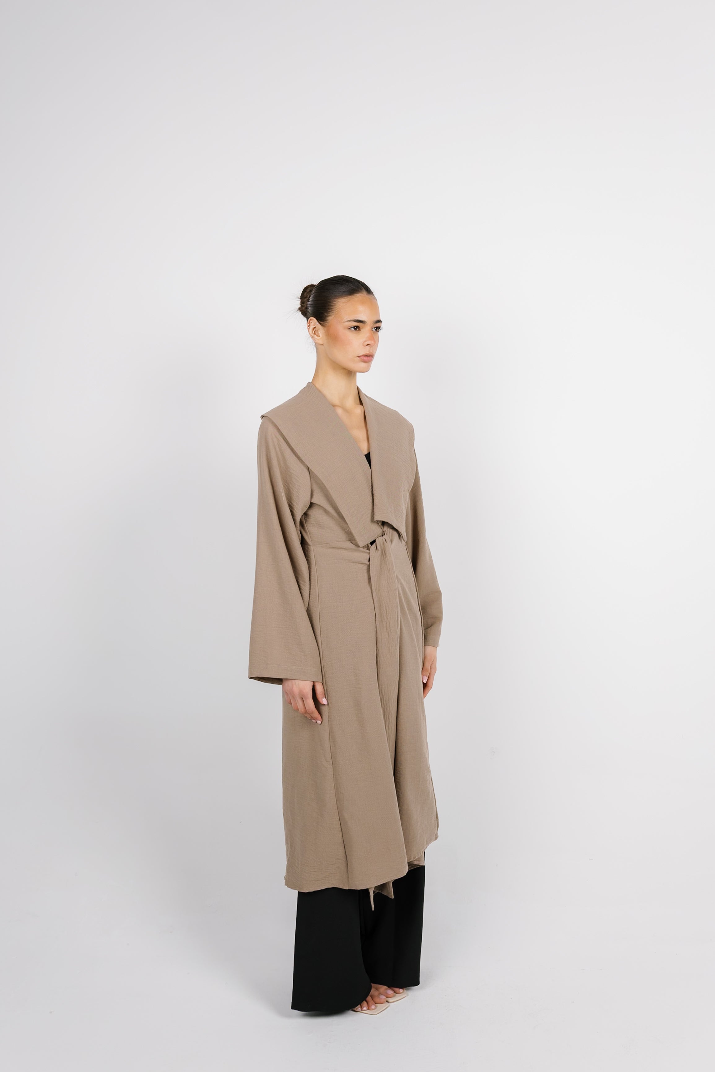 Sway Wrap Shirt - Coffee