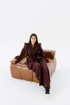 The Studded Affair Set - Burgundy