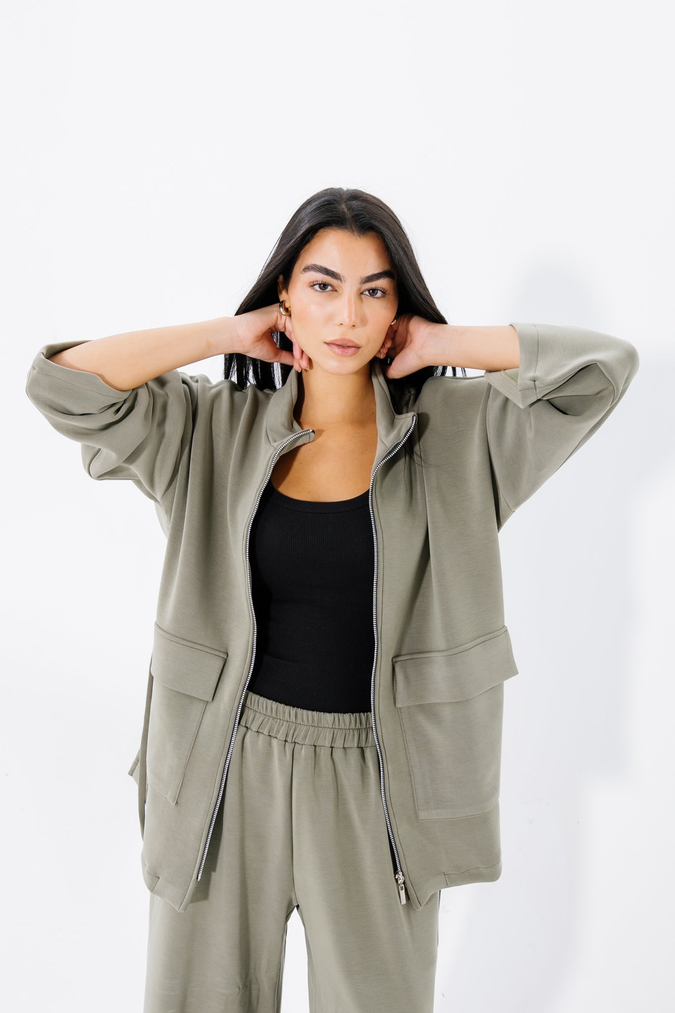 The Adjustable Lounge Set - Olive