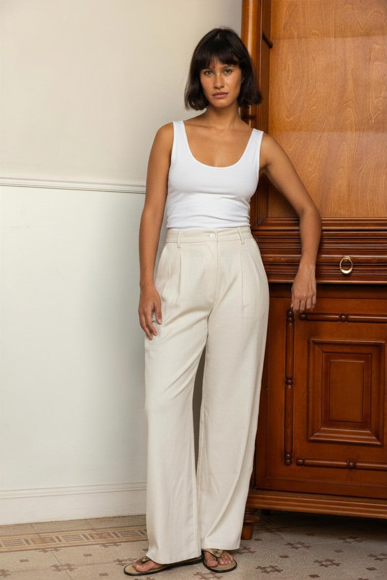 Écru Pants - Offwhite