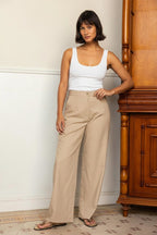 Écru Pants - Beige